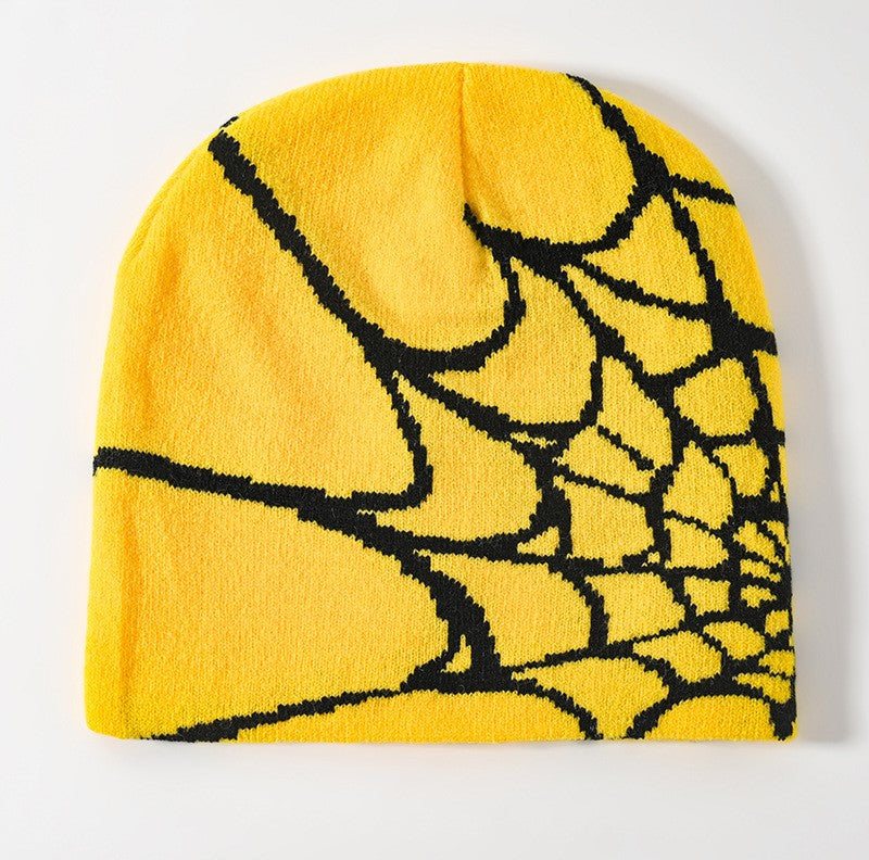 Spider Web Y2K Warm Beanie Hat Lightweight Fashion Hat