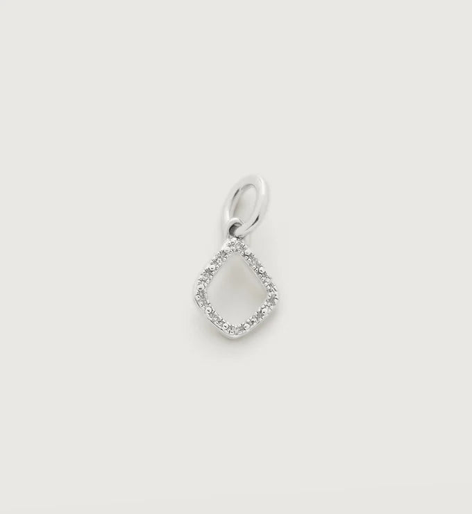 Monica Vinader Riva Mini Kite Diamond Pendant Charm