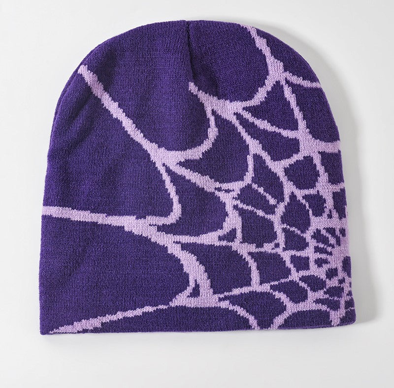 Spider Web Y2K Warm Beanie Hat Lightweight Fashion Hat