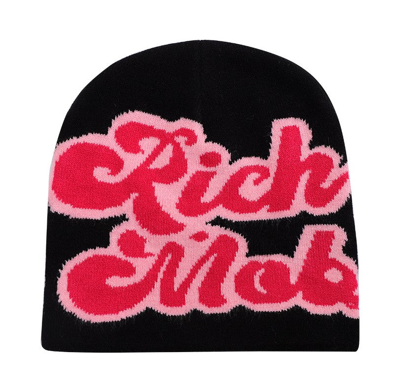 "Rich Mob" Y2K Beanie Hat Lightweight Fashion Hat