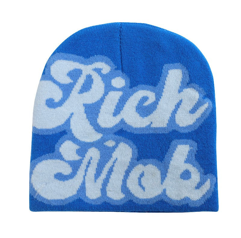 "Rich Mob" Y2K Beanie Hat Lightweight Fashion Hat