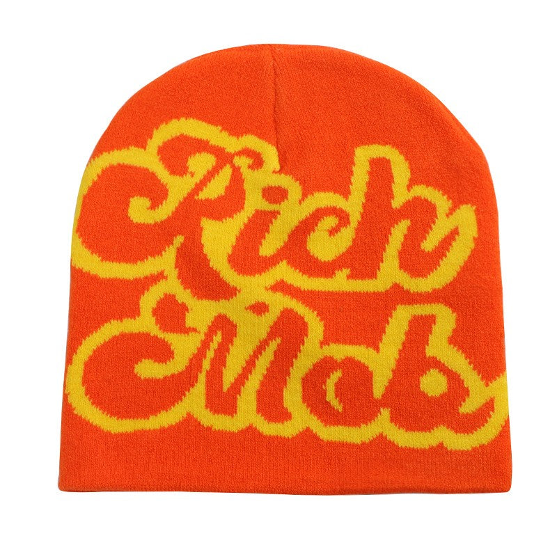 "Rich Mob" Y2K Beanie Hat Lightweight Fashion Hat