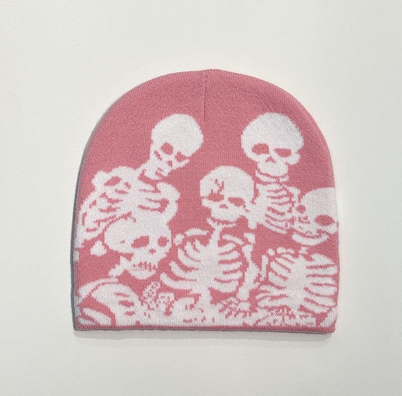 Skeleton Y2K Beanie Hat Lightweight Fashion Hat