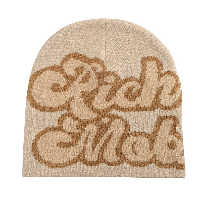 "Rich Mob" Y2K Beanie Hat Lightweight Fashion Hat