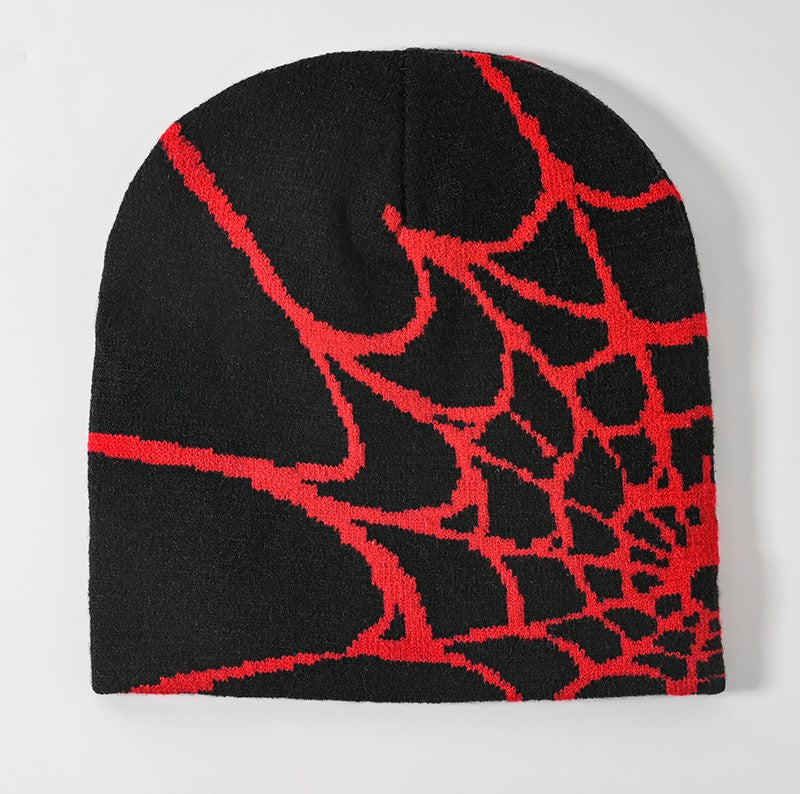 Spider Web Y2K Warm Beanie Hat Lightweight Fashion Hat