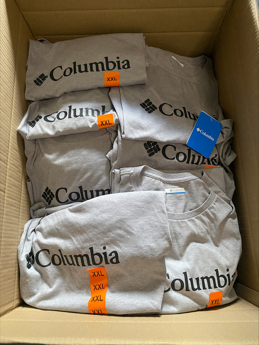 Branded Wholesale Reseller Box - Men's Columbia T-shirts